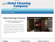 Tablet Screenshot of hotelcleaningcompany.nl